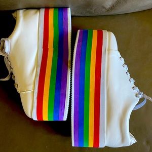 N.Y.L.A x Dolls Kill Rainbow 🌈 Pride Platforms Size 10